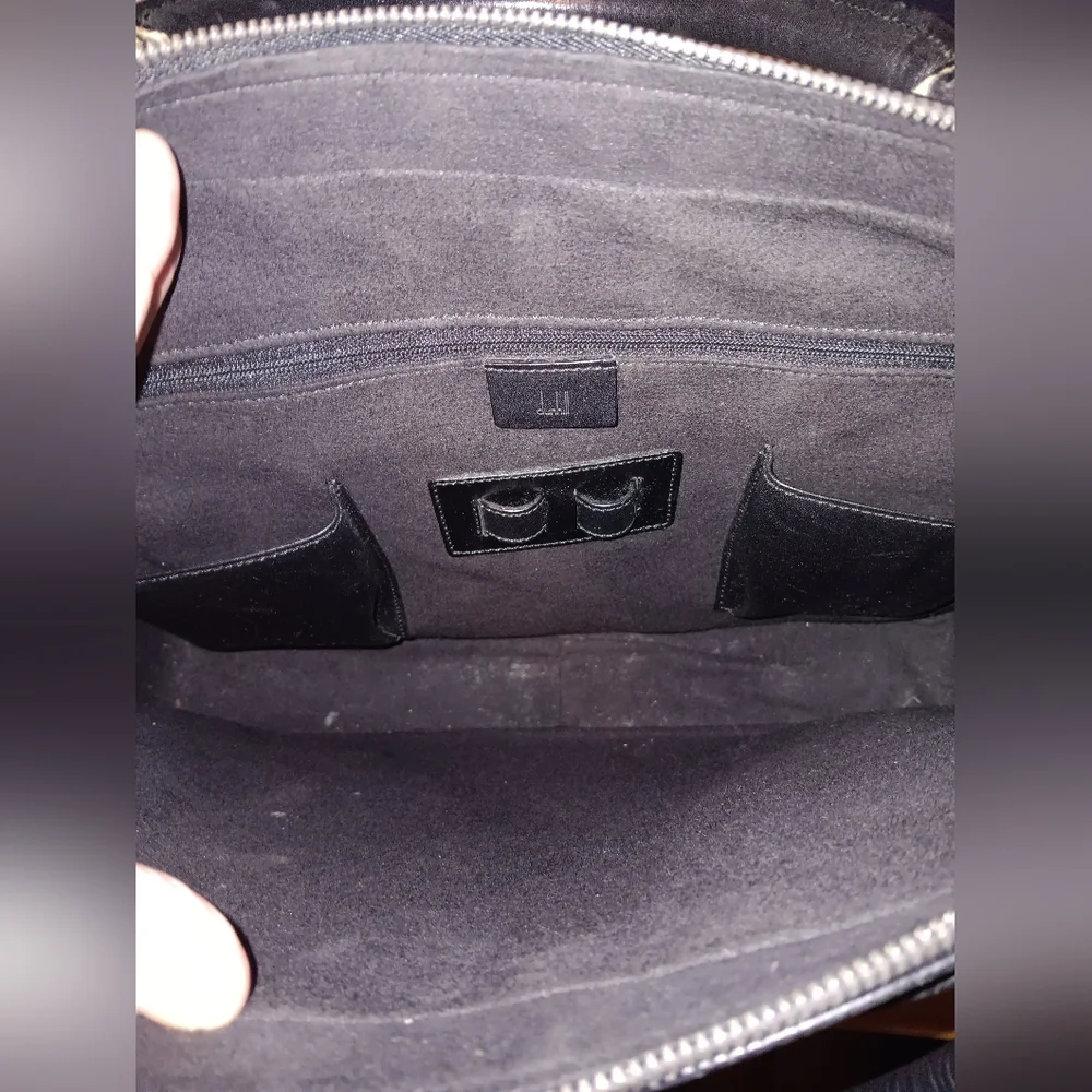 Dunhill Leather Zippy Business Bag